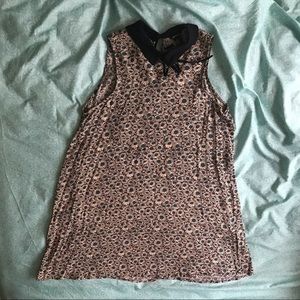 Forever 21 Juniors Size Medium Collared Floral Sleeveless Dress